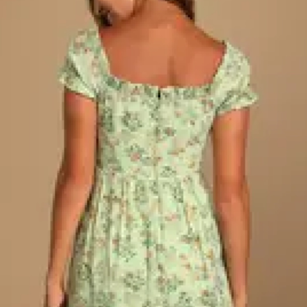 Lulu's All Heart Floral Print Off the Shoulder Minidress - Picture 3 of 5